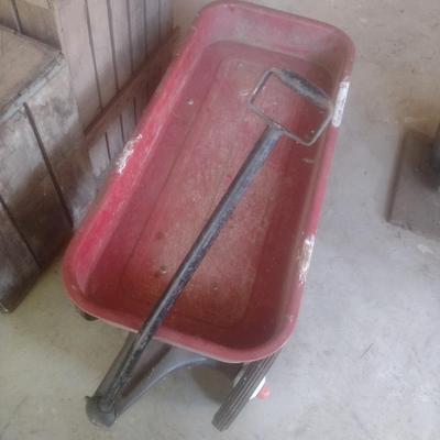 Vintage Radio Flyer 90 Metal Pan Pull Wagon