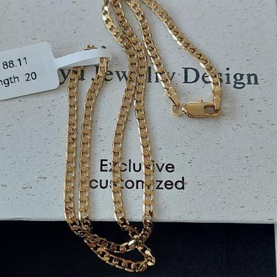 14kt Gold Vermeil Necklace In Original Box
