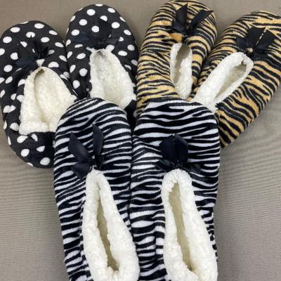 New Joan Vass Slipper Socks Size L