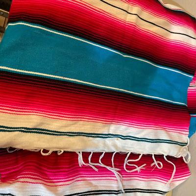Mexican table decor and blanket