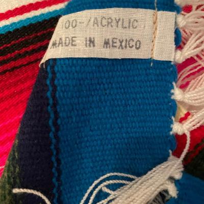 Mexican table decor and blanket