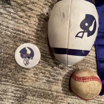 Vikings collectibles with baseball