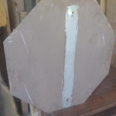Large Metal Intersection Stop Sign