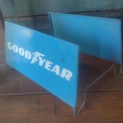 Vintage Commercial Metal Advertising Good Year Sales Floor Tire Display Stand Choice A