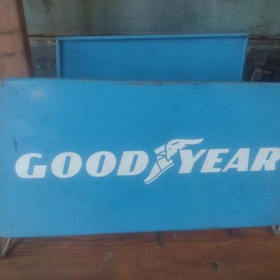 Vintage Commercial Metal Advertising Good Year Sales Floor Tire Display Stand Choice A