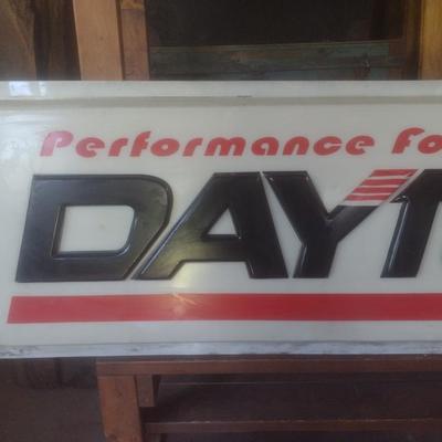 Vintage Resin Advertising Dayton Tires for a Back Lit Retail Wall Display Choice B