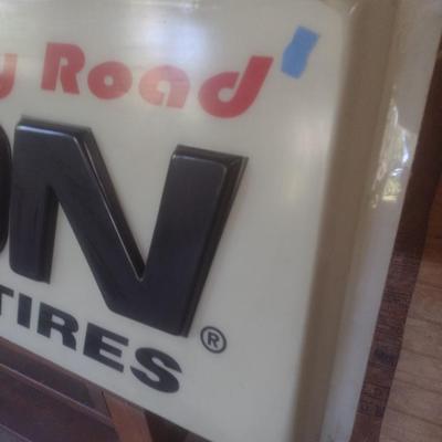 Vintage Resin Advertising Dayton Tires for a Back Lit Retail Wall Display Choice B