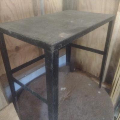 Hand Crafted Metal Framed Worktable