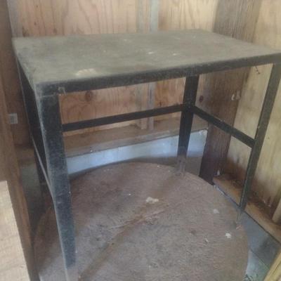 Hand Crafted Metal Framed Worktable
