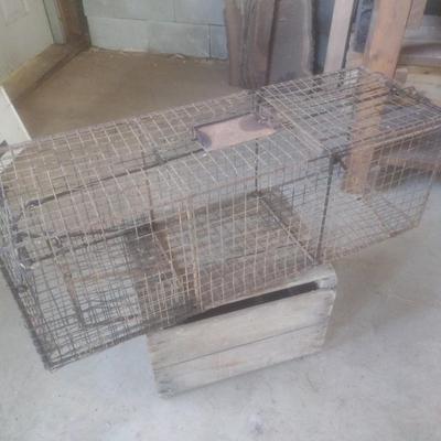 Large Animal Live Trap in Working Condition (Box Not Included)