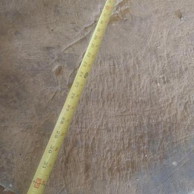 Antique Single Slab Tree Trunk Chopping Block Table 33"