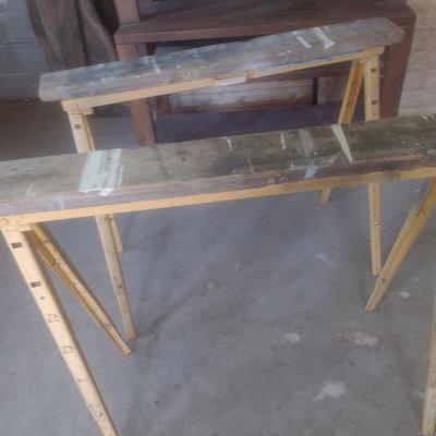 Pair of Heavy-Duty Folding Leg Saw Bucks