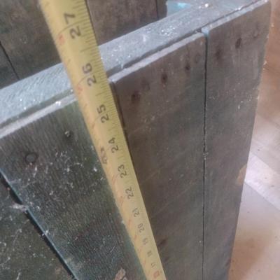 Set of Three Wood Slat Berry Farm Flats Crates