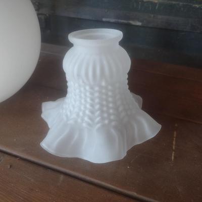 New in Box Light Shades Includes 12 Round Shaped Made in France and Four Bell Shaped