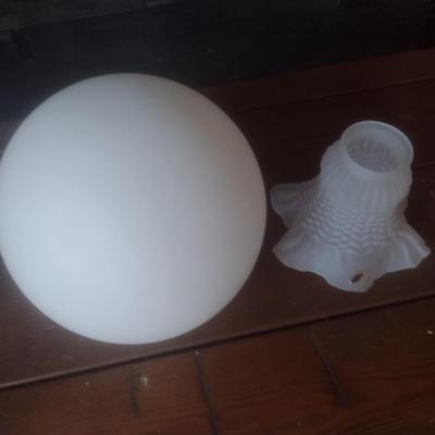 New in Box Light Shades Includes 12 Round Shaped Made in France and Four Bell Shaped