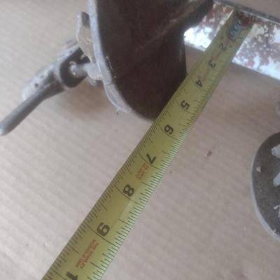 Antique Cast Metal Shaler Tire Shop Repair Tool Includes Vulcanizer Clamps