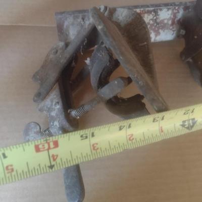 Antique Cast Metal Shaler Tire Shop Repair Tool Includes Vulcanizer Clamps