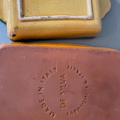 Vintage grinder, Italy pan and decor luggage