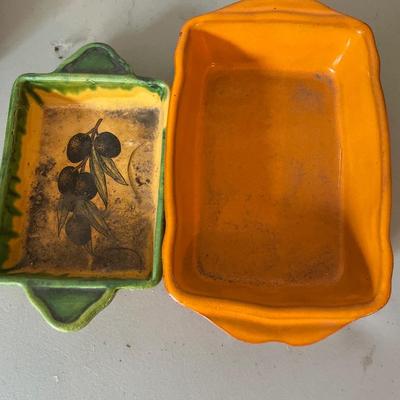 Vintage grinder, Italy pan and decor luggage