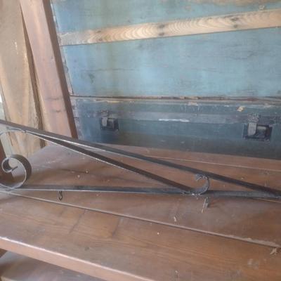 Wrought Metal Advertising Sign Wall Mount Bracket