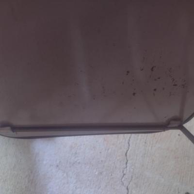 Mid Century Metal T. V. Trays with Stand