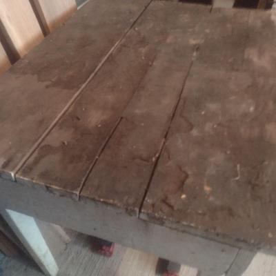 Vintage Solid Wood Hand Crafted Farm Worktable (B3)