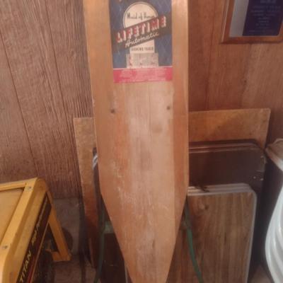 Vintage Maid of Honor Lifetime Automatic Wooden Ironing Board