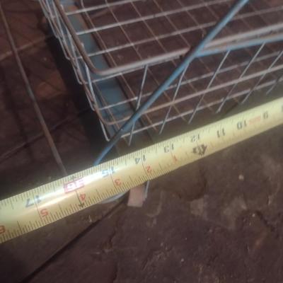 Antique Metal Wire Child's Push Stroller Shopping Cart