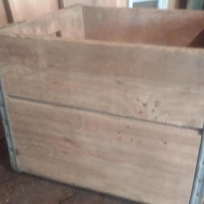 Vintage Coble Dairy Wood Milk Crate