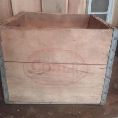 Vintage Coble Dairy Wood Milk Crate