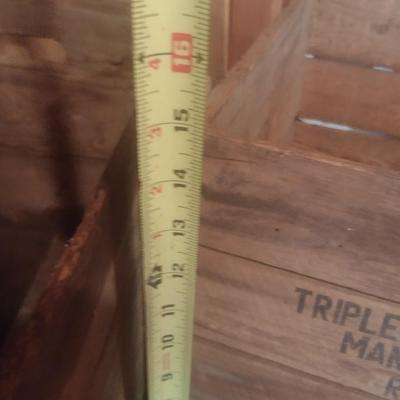 Pair of Vintage Orchard and Shipping Crates