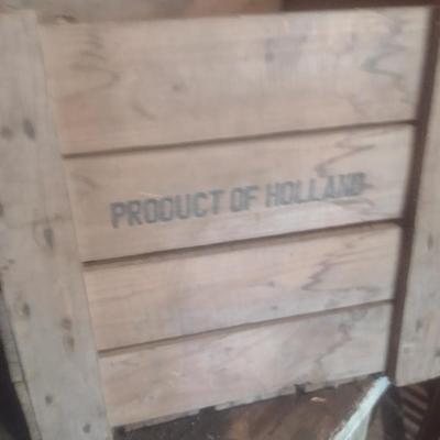 Pair of Vintage Orchard and Shipping Crates