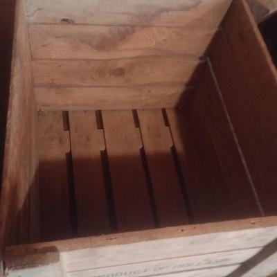 Pair of Vintage Orchard and Shipping Crates