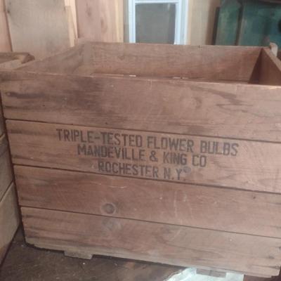 Pair of Vintage Orchard and Shipping Crates