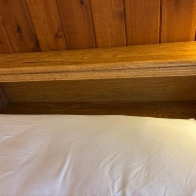 Sale Photo Thumbnail #299: Was used with another headboard for a king size bed. This is just for one twin size headboard. 41x35x7