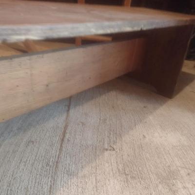 Vintage Wormy Chestnut Sitting Bench