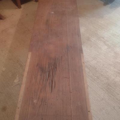 Vintage Wormy Chestnut Sitting Bench