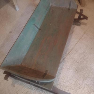 Vintage Buckboard Wagon Sitting Bench with Spring Mount