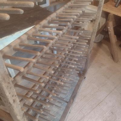 Antique 6 Tier Cobbler's Shoe Factory Rack