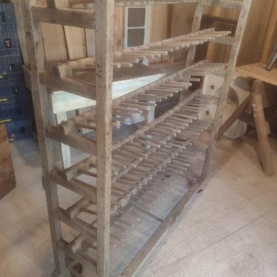 Antique 6 Tier Cobbler's Shoe Factory Rack