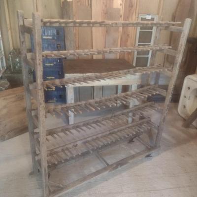 Antique 6 Tier Cobbler's Shoe Factory Rack