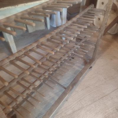 Antique 6 Tier Cobbler's Shoe Factory Rack