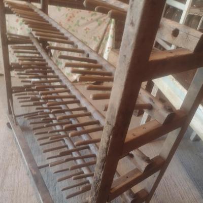 Antique 6 Tier Cobbler's Shoe Factory Rack