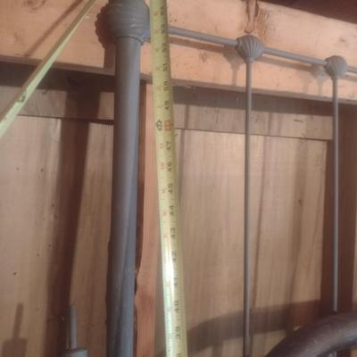 Collection of Antique and Vintage Twin Sized Metal and Wood Bed Frames