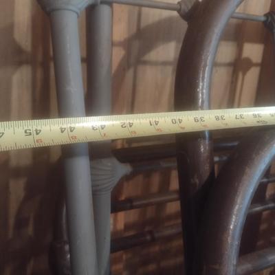 Collection of Antique and Vintage Twin Sized Metal and Wood Bed Frames