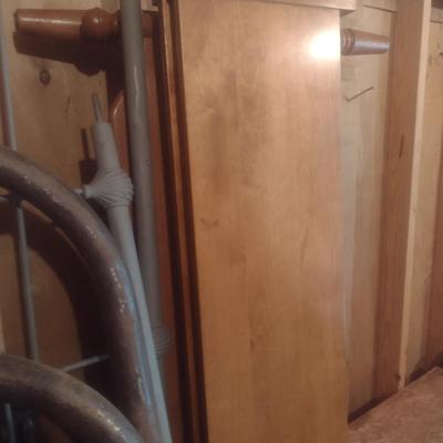 Collection of Antique and Vintage Twin Sized Metal and Wood Bed Frames