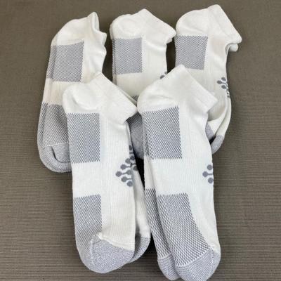 5 Pair Men’s White True Energy Infrared Compression Socks