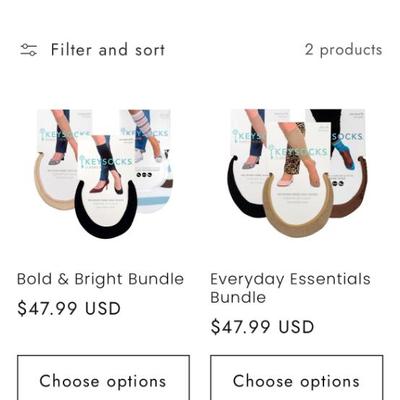 Keysocks No-Show Socks 3 Pair Plus Size