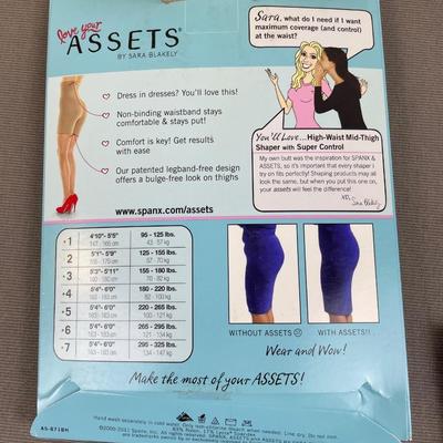 Assets High-Waist Mid-Thigh Shaper Size 6 Nude