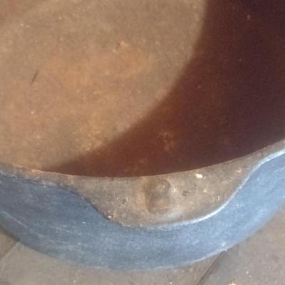 Antique Cast Iron Firepit Pot